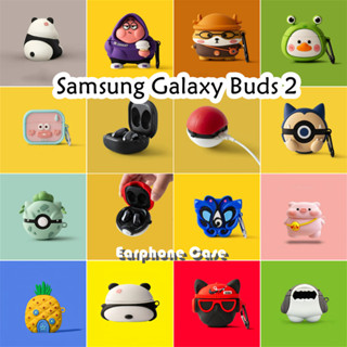 SAMSUNG 適用於三星 Galaxy Buds 2 手機殼時尚卡通豬背包軟矽膠手機殼耳機套 NO.4