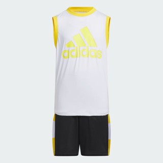 adidas 運動套裝 背心/短褲 吸濕排汗 童裝 IQ0854 官方直營