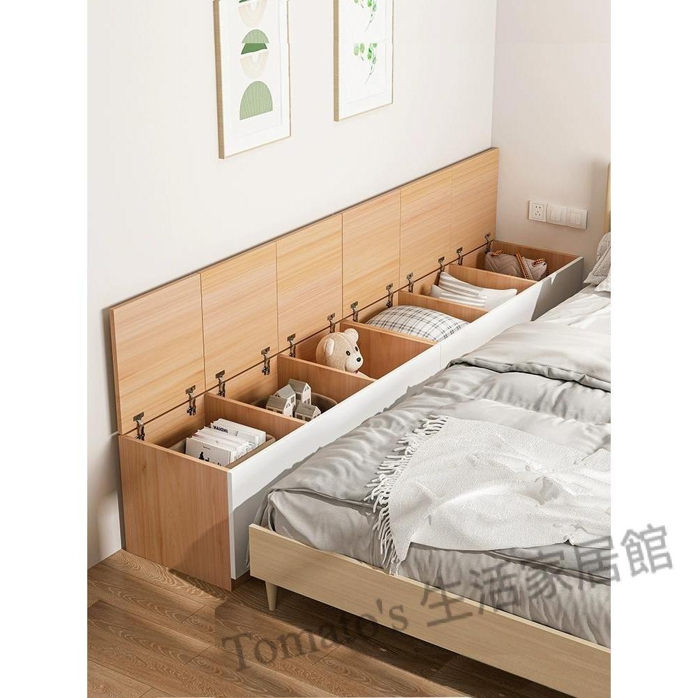 宅配免運~床頭櫃簡易置物架床邊櫃夾縫置物櫃卧室簡約現代床尾收納櫃間隙櫃