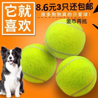 寵物玩具球網球彈力球耐咬磨牙網球狗狗金毛泰迪拉布拉多貓咪訓練