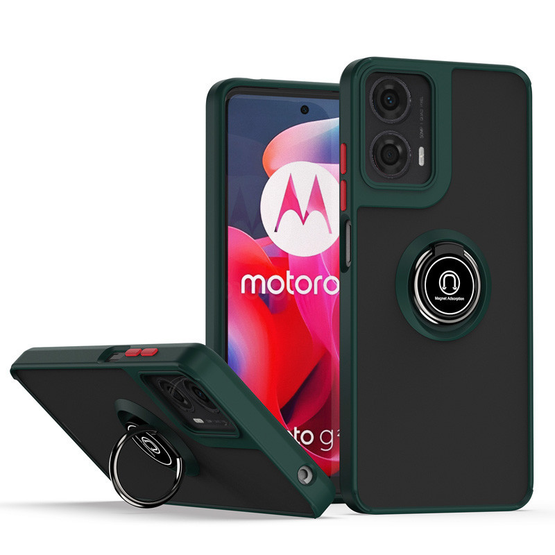 MOTOROLA 多功能360° 摩托羅拉 Moto G04 G24 支架保護套旋轉環支架手機殼