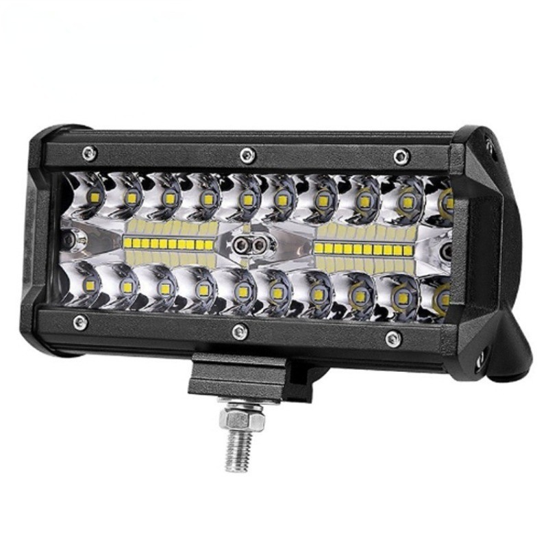 7寸120w LED三排長條工作燈適用於所有12V-24V工作車越野車射燈