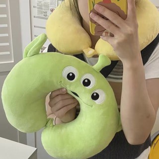 💖露卡嚴選💖卡通可愛三眼仔 三眼怪u型枕 護頸辦公室午睡家用助眠枕頭 靠枕旅行脖子枕