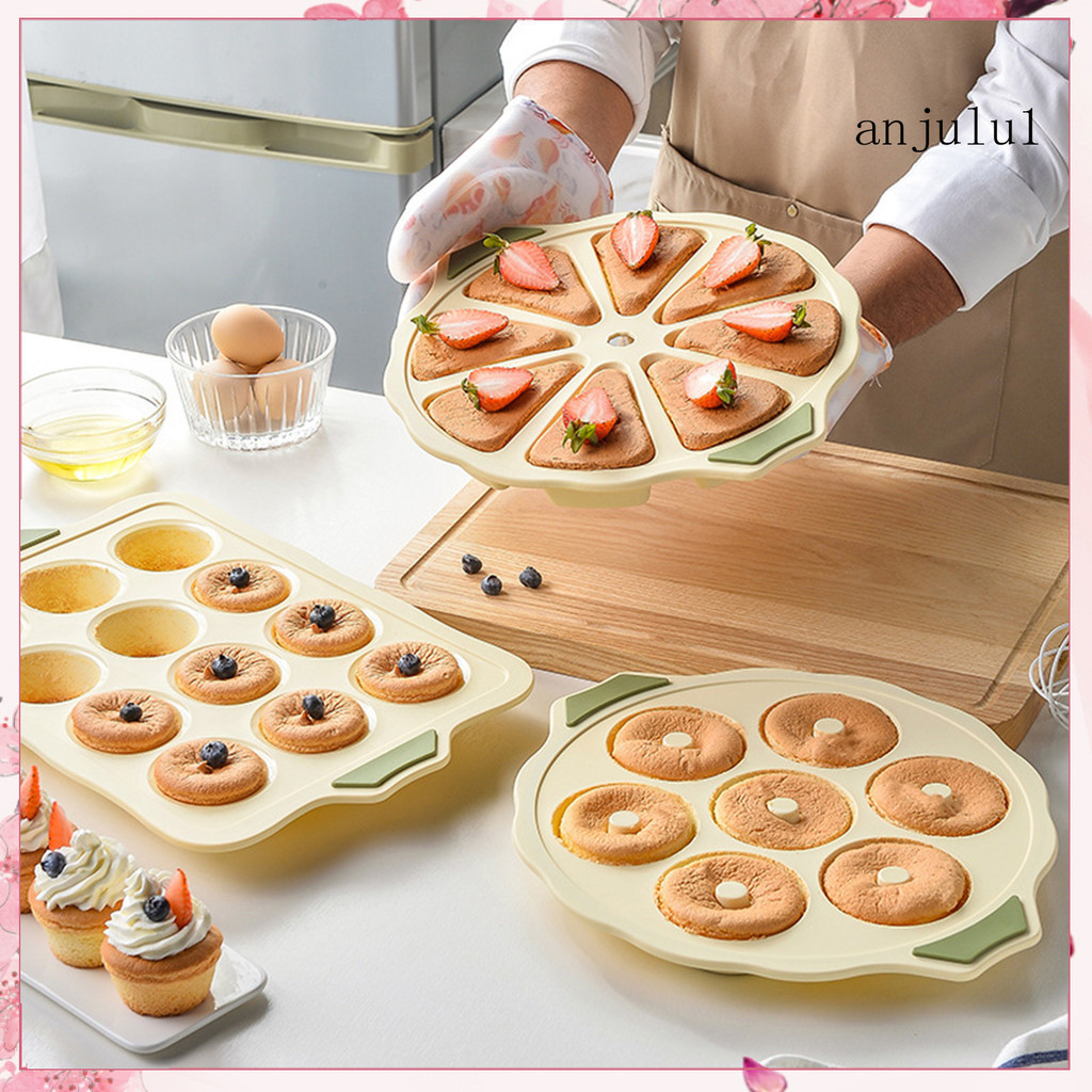 (ANU) 矽膠蛋糕烘焙模具食品級易脫模不粘烤箱甜點模具烤盤鬆餅紙杯蛋糕模具
