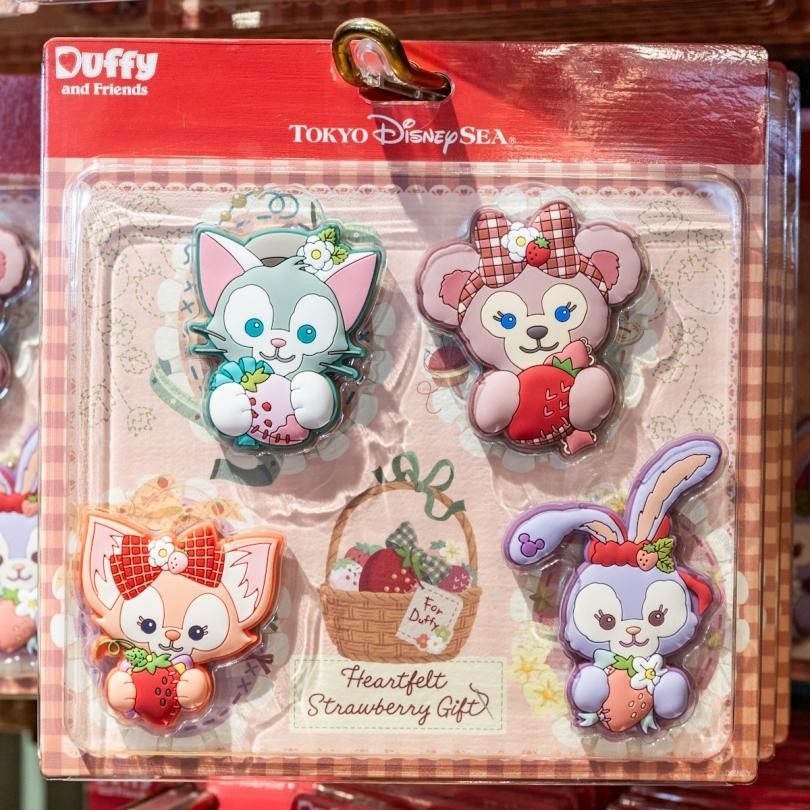 （現貨在台）東京迪士尼海洋達菲和好朋友 甜蜜草莓季 造型磁鐵4入組