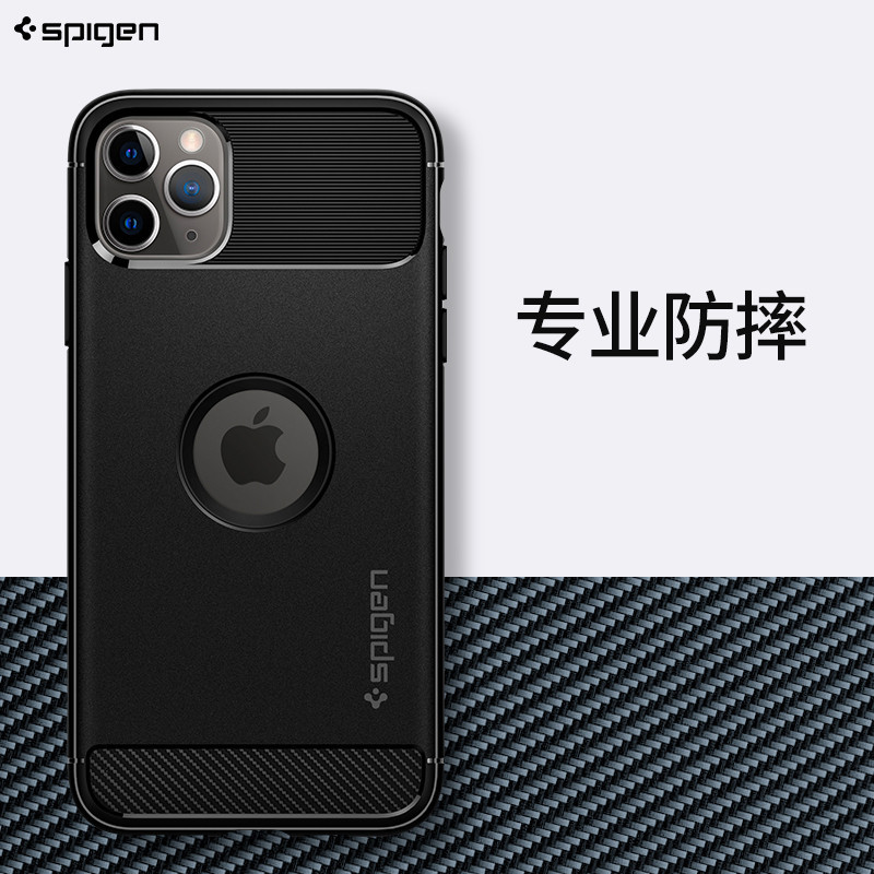 【殼子】Spigen 於蘋果iPhone11手機殼 pro矽膠 pro max手機殼透明新款超薄男女保護套防摔全包潮個性