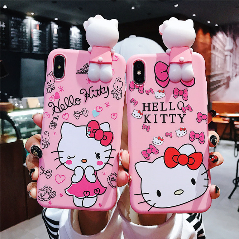 立體趴趴kitty貓oppo A98 A38 R17 R11s R9s手機殼A7 A5 R15 A17 A15防摔保護殼