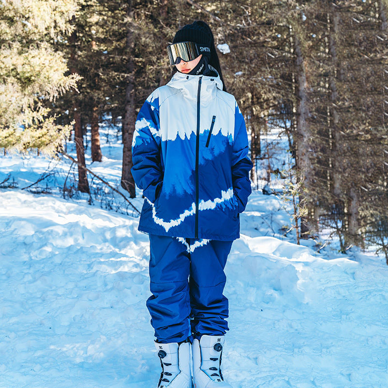 【現貨】滑雪服 滑雪衣 雪地外套 防寒外套 滑雪 防水 保暖2023新款滑雪服套裝男女同款揹帶褲戶外登山防水防風專業滑雪