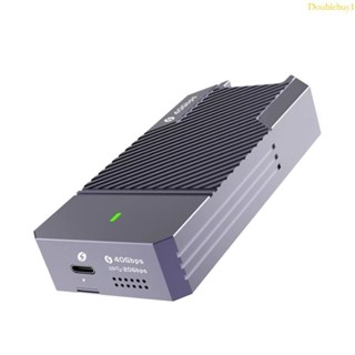 Dou 40Gbps M 2 NVMe SSD 外殼 USB4 SSD 外置便攜式外殼,適用於 Thunderbolt