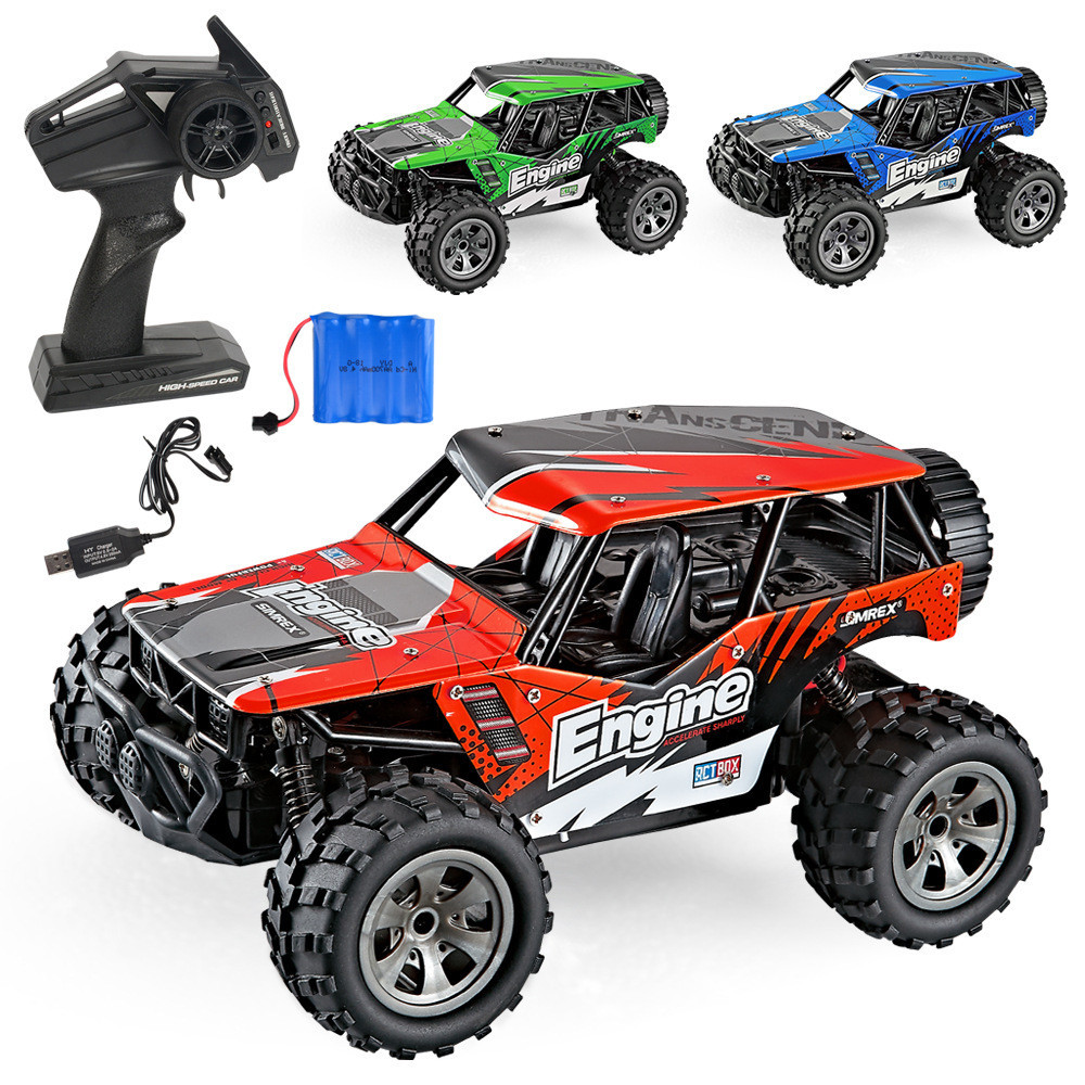 🌈2.4G無線遙控越野車模型兒童電動玩具車MGRC充電大腳車