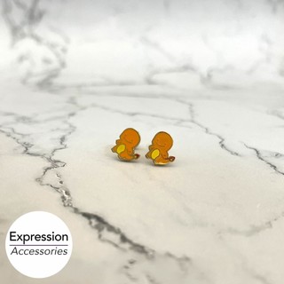 Charmander Stainless Steel Earrings | 小火龍不鏽鋼耳環