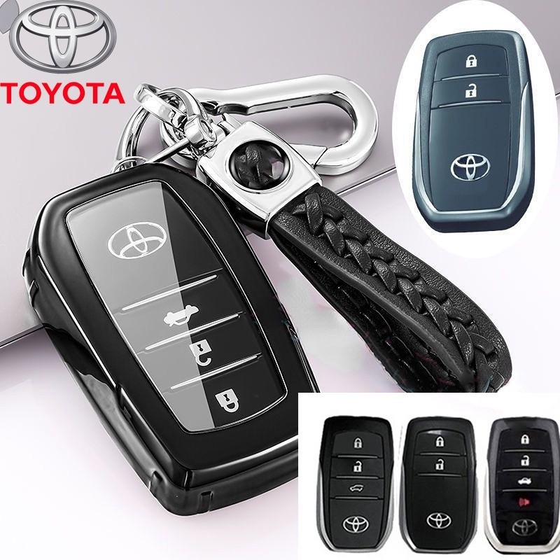 汽車鑰匙殼保護套適用於 2022 年新款 TOYOTA 鑰匙套適用於 / Corolla / Camry / Hilux