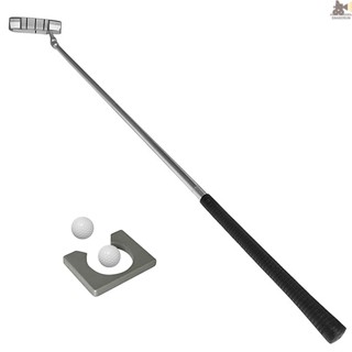 Snrx 高爾夫推桿套裝帶高爾夫推桿 2 個高爾夫球高爾夫推桿杯,適合旅行室內高爾夫推桿練習便攜式高爾夫推桿套件適合右手