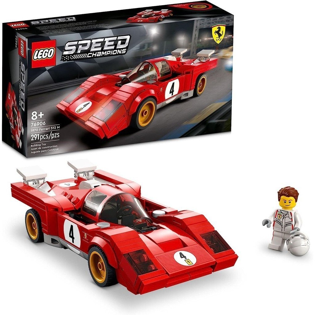 樂高 Lego Speed Champions 1970 Ferrari 512 M 76906 拼搭套裝 - 運動型紅