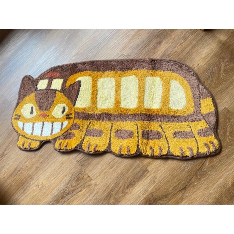 日本購入⚡️現貨！原版標籤 「龍貓公車」地毯 地墊 吉卜力 浴室 客廳地板 沙發坐墊 實品拍攝 居家裝飾