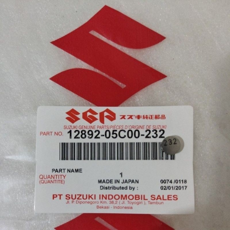 Shim Sim 閥門尺寸 232 Suzuki Satria FU 150 原裝日本原裝 RPMSEMARANG