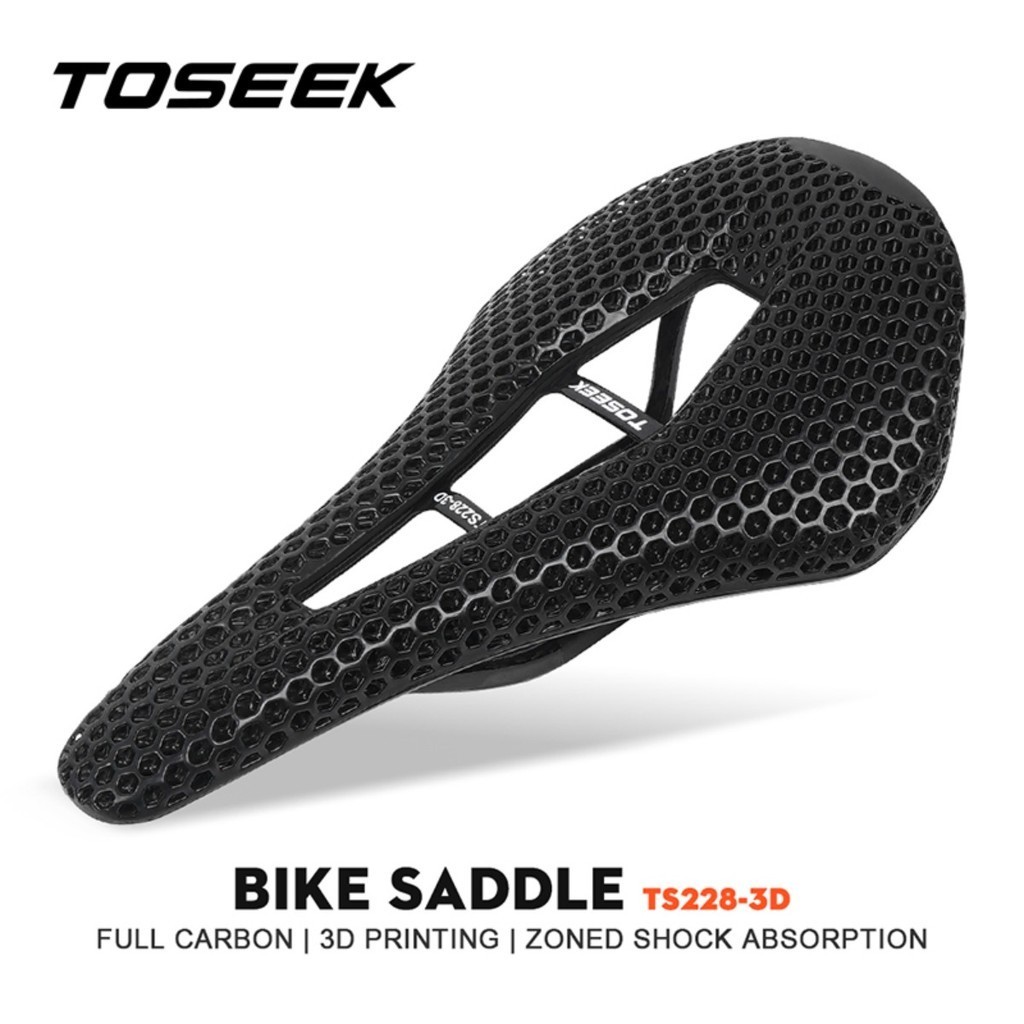 TOSEEK超輕TS228碳纖維3D打印座墊自行山地車座墊公路車坐包鞍座