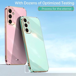 適用於三星 S24 Ultra S24+ S23 FE A15 A25 5G 手機外殼直邊電鍍手機殼時尚全包防冰軟殼