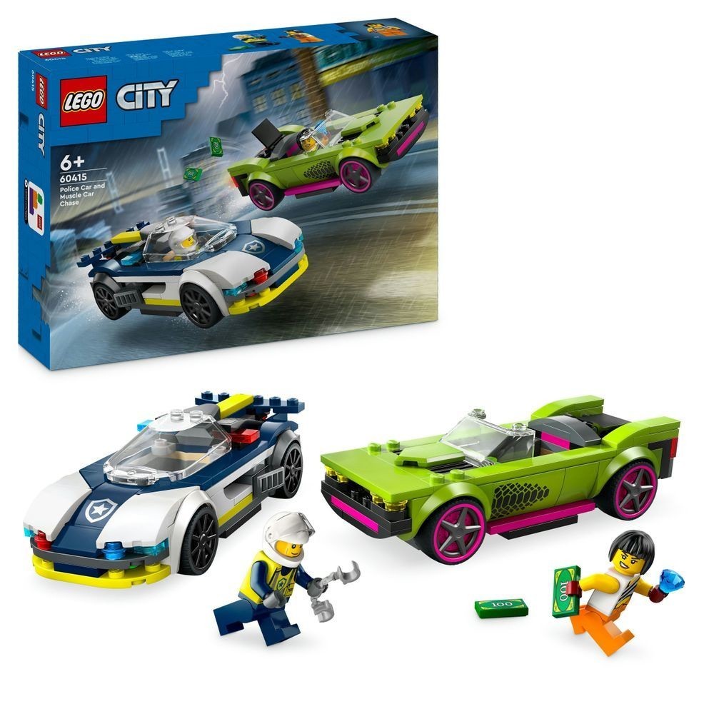請先看內文 LEGO 樂高 城市系列 60415 警車與肌肉車追逐