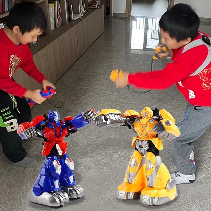 🌈體感遙控對戰機器人雙人對打格鬥親子互動兒童男女孩玩具