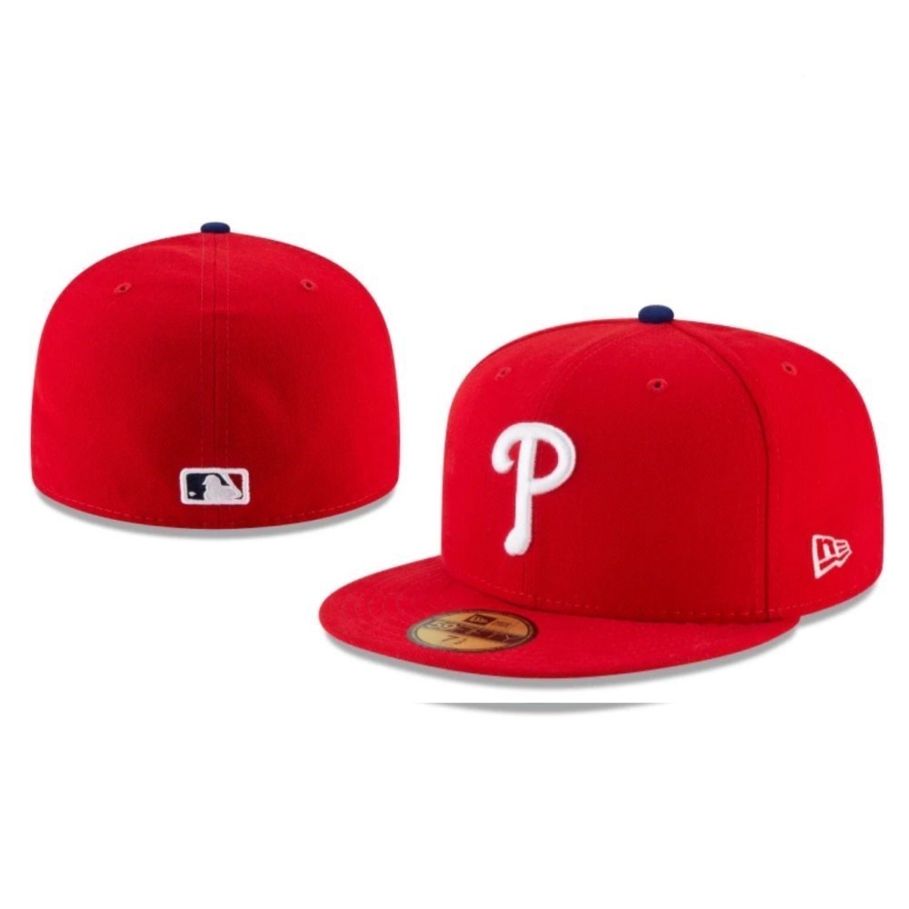 新男女費城費城人全帽MLB 59FIFTY合身帽子合身頭套運動嘻哈帽子託皮
