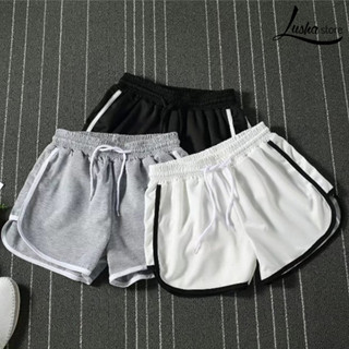 Lush【熱賣】夏季男式運動短褲青少年舒適簡約三分褲情侶超短褲子