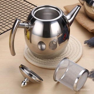 【低價促銷】加厚不鏽鋼飯店茶壺電磁爐燒水壺泡茶壺玲瓏壺熱酒壺大容量咖啡壺