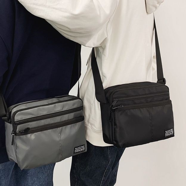 【Porter】潮流工裝風休閒男士斜背包大容量實用多隔層斜背包時尚郵差包學生