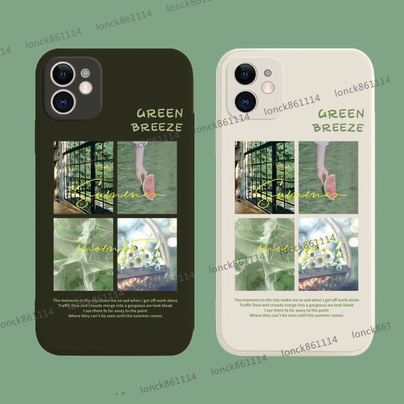 綠色清新夏日簡約軟殼手機殼適用 三星 Samsung Galaxy M14 M34 M53 M33 M13 手機殼防摔