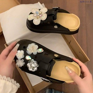 【限時免運】爆款厚底包頭勃肯拖鞋女外穿2025年春夏新款一腳蹬軟底防滑洞洞鞋半拖鞋懶人一腳蹬舒適百搭單鞋包頭外穿
