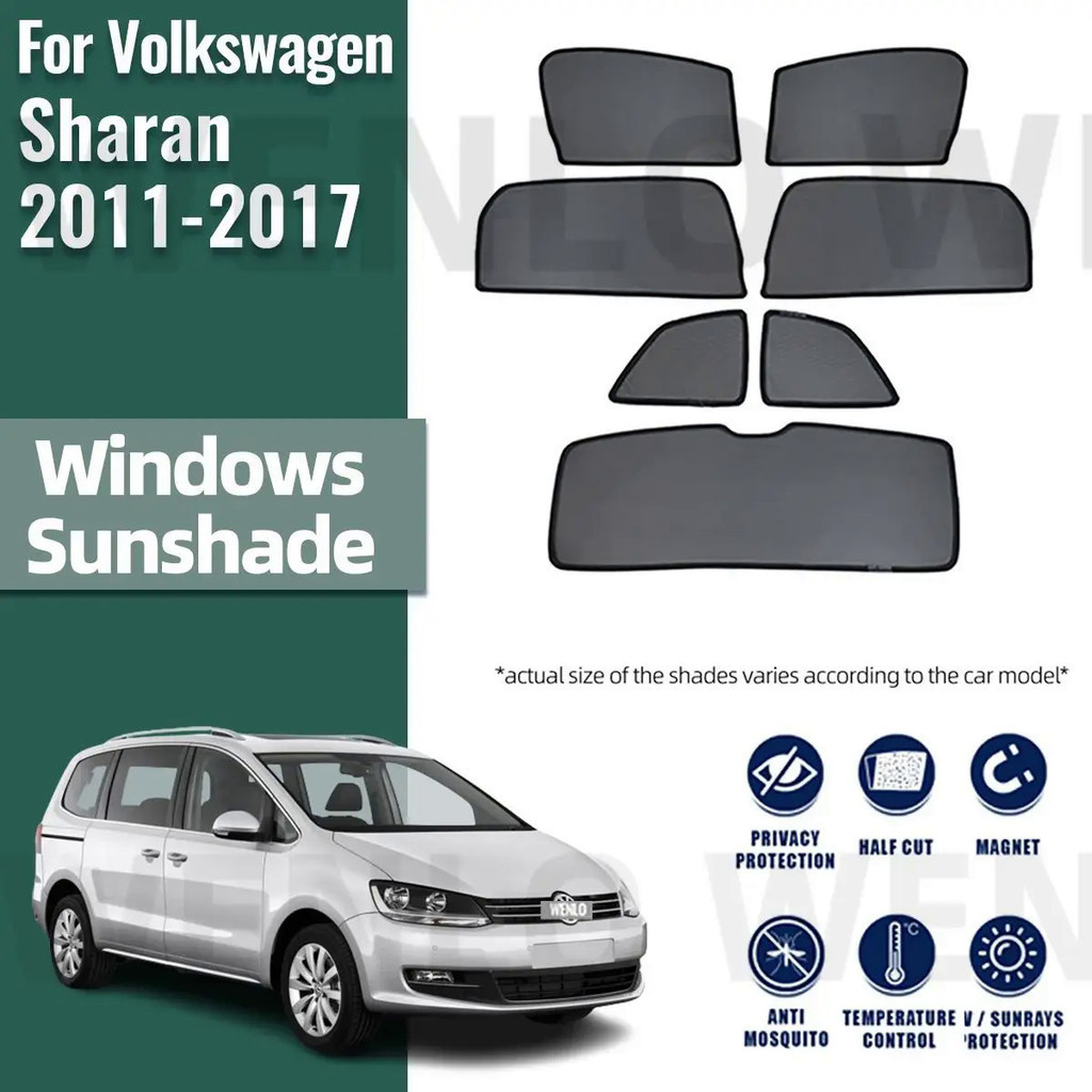 VOLKSWAGEN 大眾大眾夏朗汽車遮陽板 2011-2023 磁性汽車遮陽板前後擋風玻璃百葉窗嬰兒側窗遮陽板遮陽板