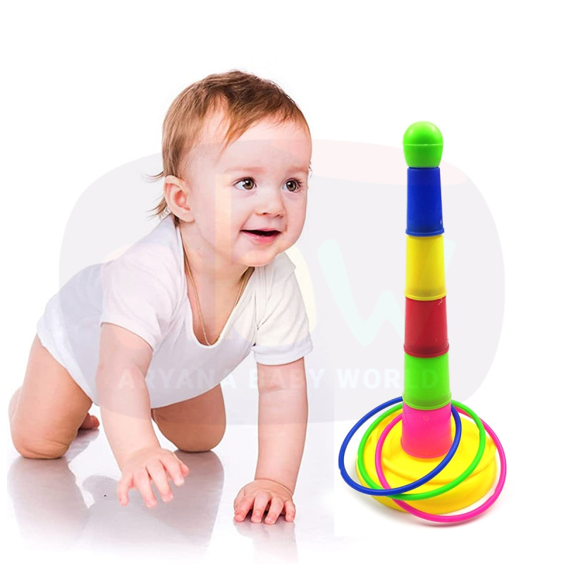 有趣的投擲環堆疊套圈互動遊戲兒童兒童益智玩具環