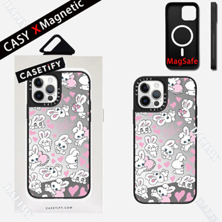 Casetifp 原裝 Pink love Rabbit 液態矽膠保護殼適用於 Apple iPhone 15 14 1
