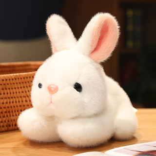 仿真兔子毛絨公仔創意可愛白兔玩具兒童可愛公仔禮物