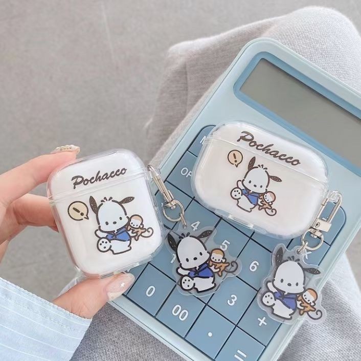 Ins 可愛的 Pochacco AirPods 保護套適用於 AirPods 1/2/3/Pro Pro2 保護套 A