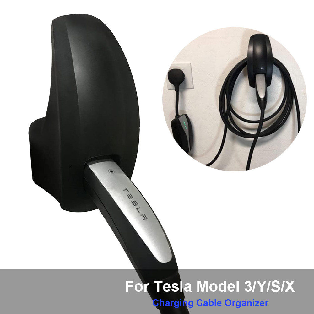 用於 Model 3/Y/S/X 充電器配件的 Tesla 充電電纜整理器的電機壁掛式連接器電纜支架支架適配器