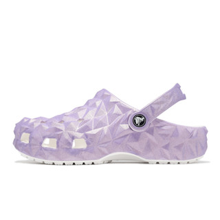 卡駱馳 Crocs 涼鞋 Classic Iridescent Geo Clog 女鞋 亮紫 洞洞鞋 209841100