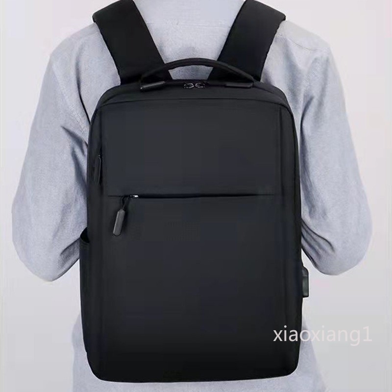 商務雙肩包小米背包15.6寸電腦背包商務休閑男女學生書包筆記本包