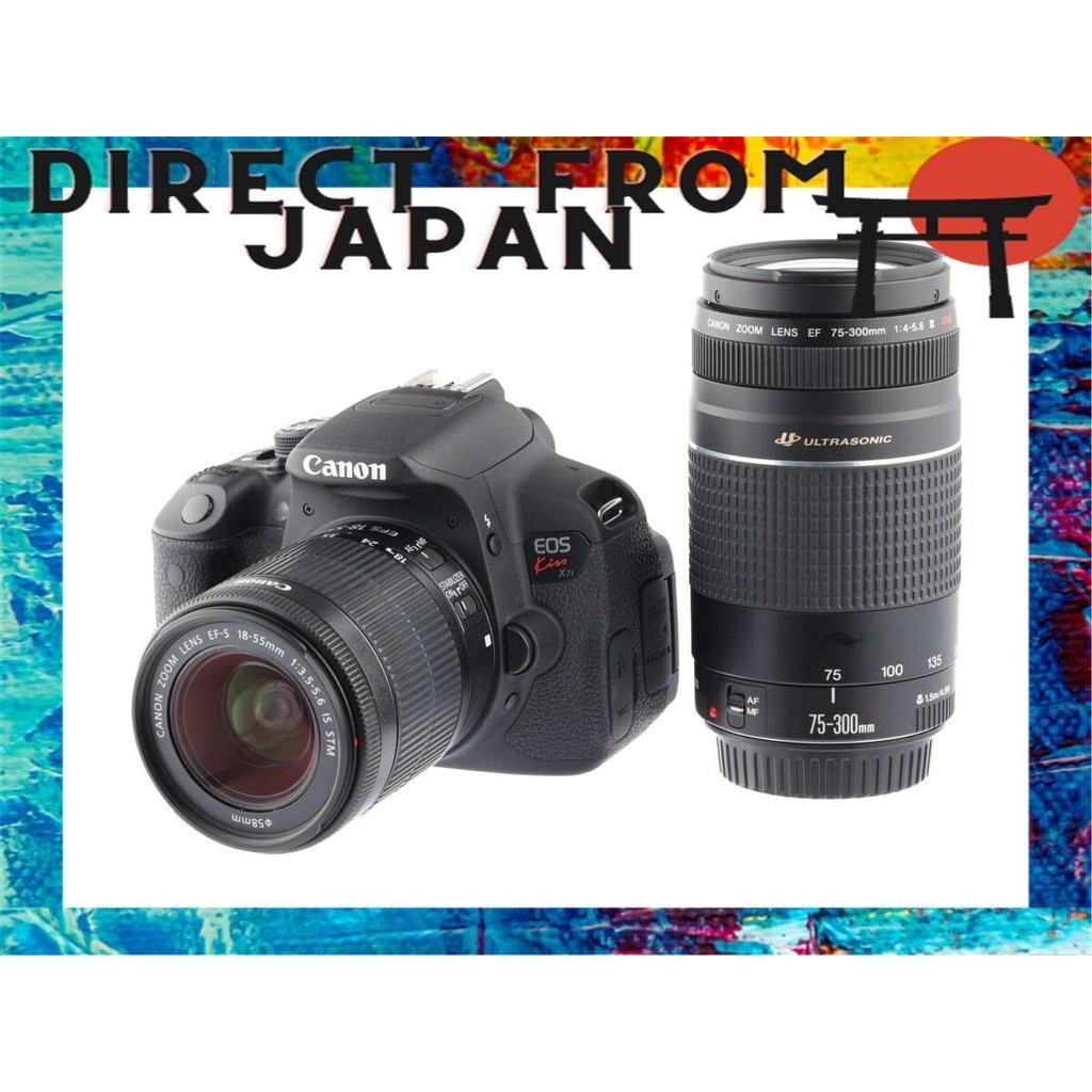 [二手]《好品質》Canon EOS Kiss X7i + EF-S18-55mm IS STM EF75-300