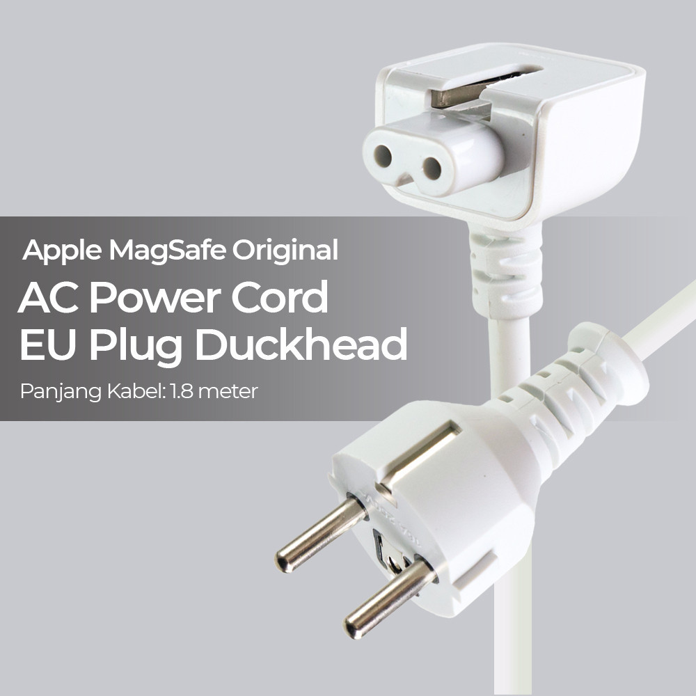 Apple MagSafe 原裝交流電源線歐盟插頭鴨頭白色