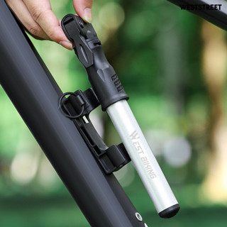 [滿額免運]WEST BIKING腳踏車打氣筒 便攜應急戶外充氣筒 迷你帶軟管打氣筒