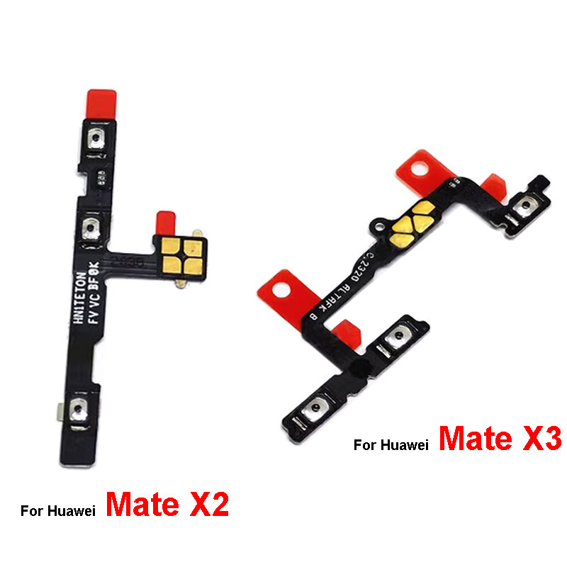 1x 側鍵排線電源音量適用於華為 Mate X2 5G Mate X3 電源音量開關鍵 Flex 色帶更換部件