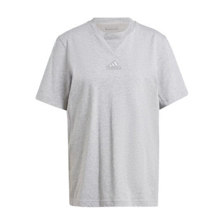 Adidas M LNG Tee Q1 IS1604 男女 短袖 上衣 T恤 運動 休閒 棉質 舒適 灰