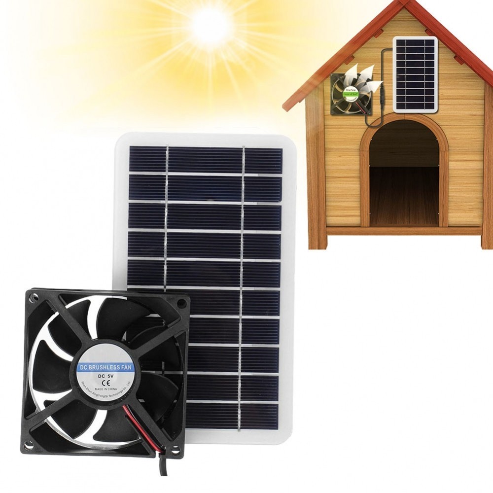 太陽能電池板排氣屋頂閣樓風扇廚房溫室寵物屋溫室