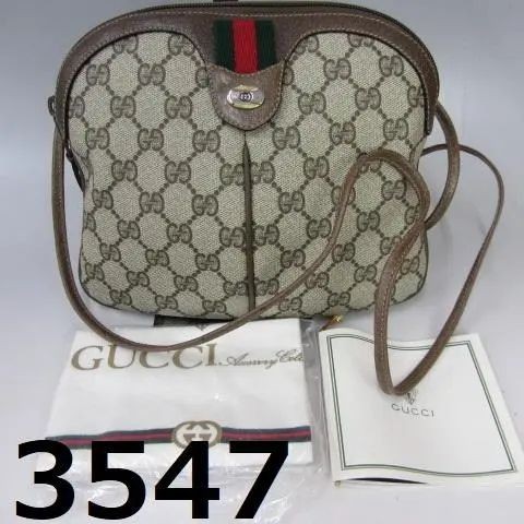 GUCCI 古馳 肩背小包 老古馳 綠紅綠織帶 LOGO 日本直送 二手