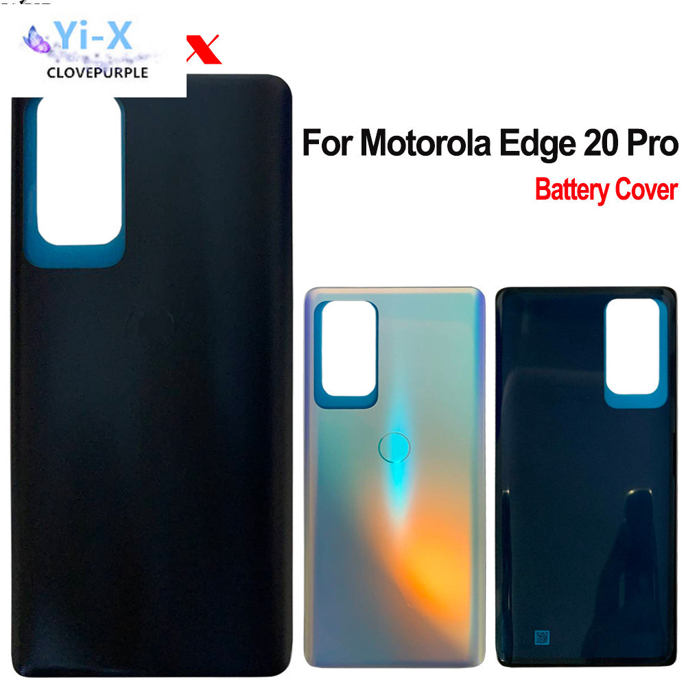 MOTOROLA 摩托羅拉 Edge 20 Pro 後蓋後蓋電池蓋門後玻璃外殼適用於 Moto XT2153-1 電池蓋