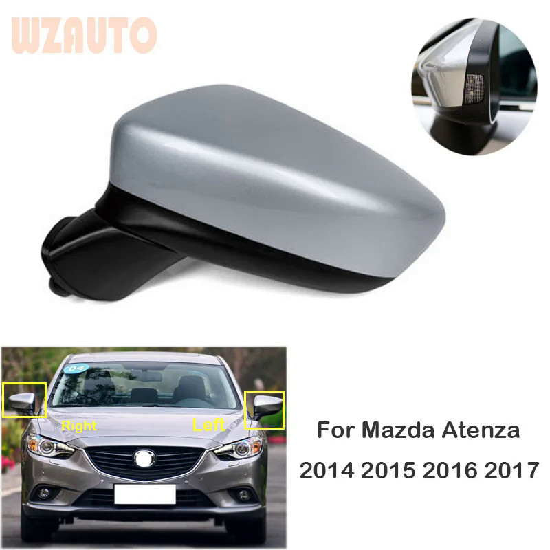 MAZDA Ly 汽車轉向燈總成側後視鏡總成適用於馬自達 6 Atenza 2014 2015 2016 2017 MV