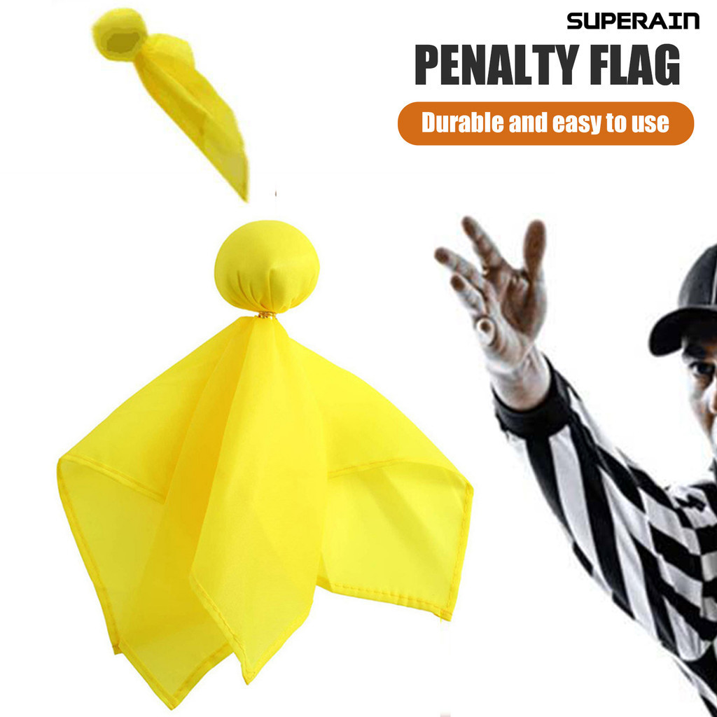 [嘉和運動]美式橄欖球罰球旗 裁判道具配件投擲旗飄帶 足球懲罰國旗