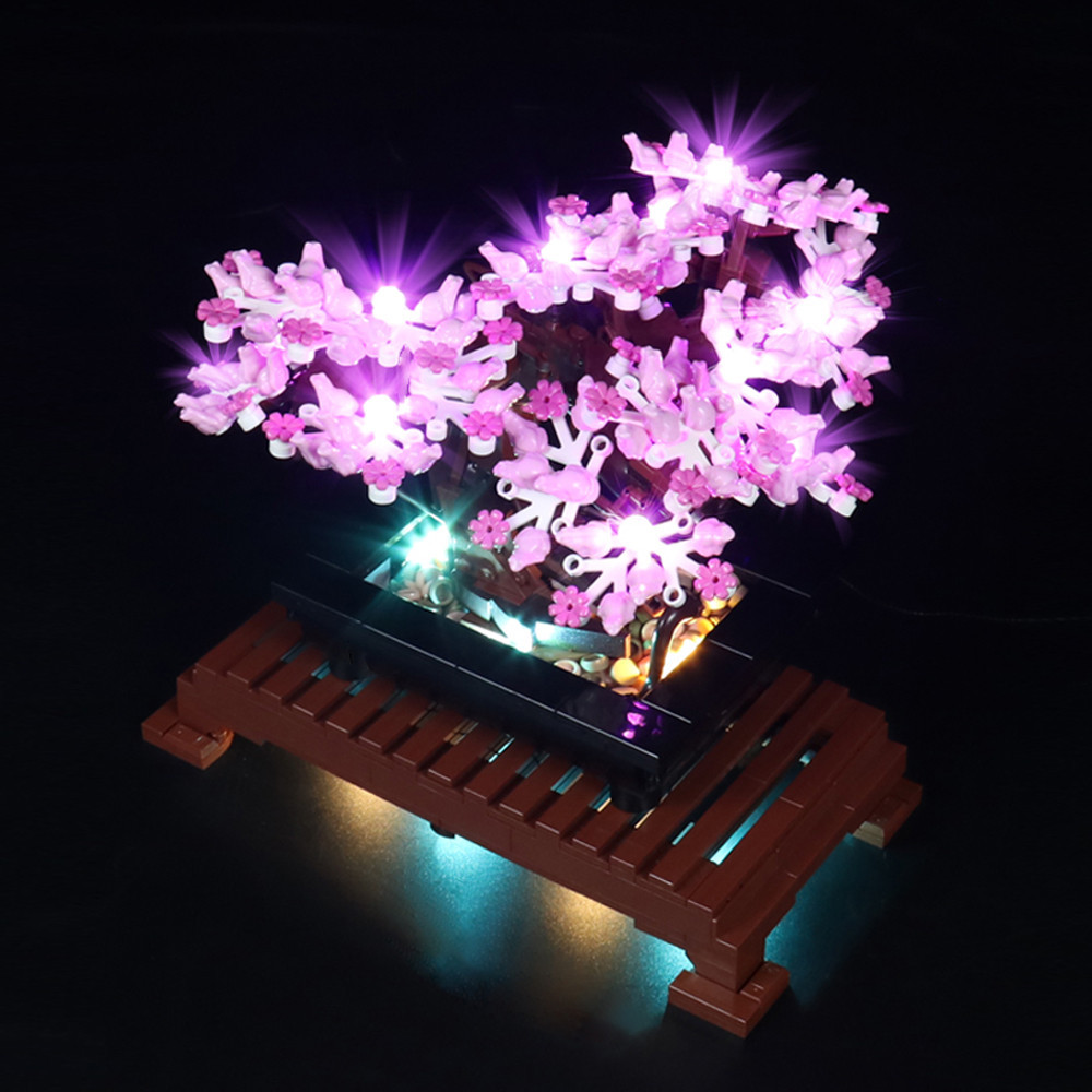 【精品燈飾】適用樂高10281盆景盆栽燈飾積木玩具模型系列燈光LED燈具