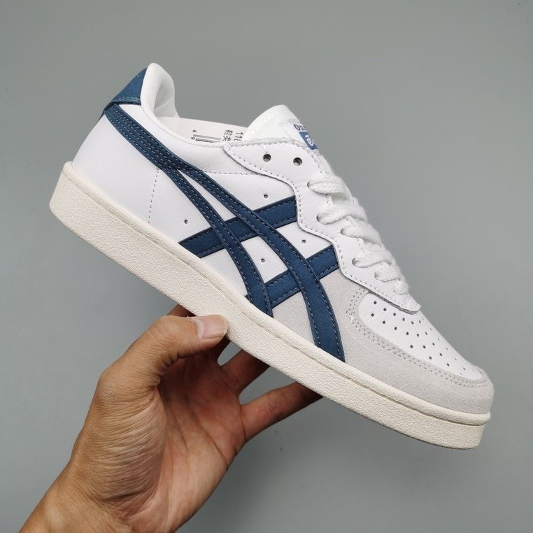 亞瑟士 男鞋女鞋情侶鞋休閒鞋板鞋 Asics Onitsuka Tiger Onitsuka Tiger GSM滑板鞋白